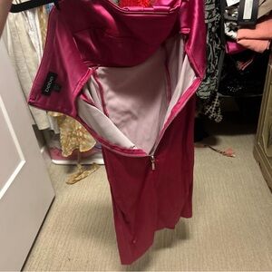 Bebe Fuchsia Prom Dress